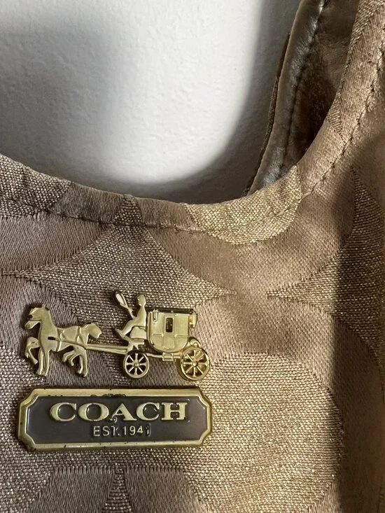 Coach Madison Sateen Maggie Silhouette Shoulder Bag - Picture 7 of 15